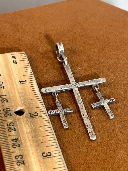 Triple Cross Pendant by Jennifer Favour