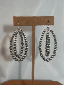 Double Hoop Silver Bead Earrings by Kevin Randall Studios (Copy)