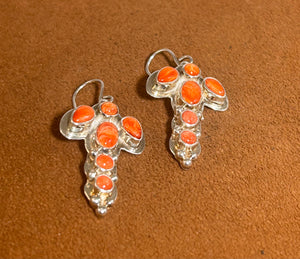 Dragonfly Spiny Oyster Earrings by Kevin Randall Studios