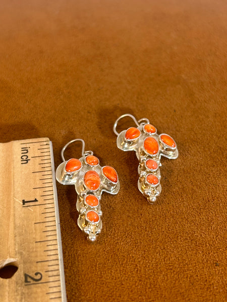 Dragonfly Spiny Oyster Earrings by Kevin Randall Studios