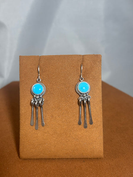 Turquoise Fringe Earrings by Kevin Randall Studios