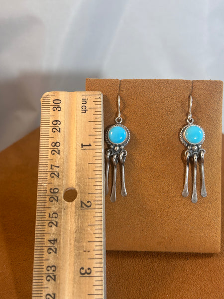 Turquoise Fringe Earrings by Kevin Randall Studios