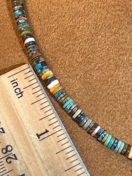 Colorful Heishi Necklace by First American Traders