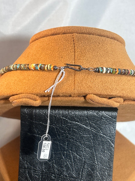 Colorful Heishi Necklace by First American Traders