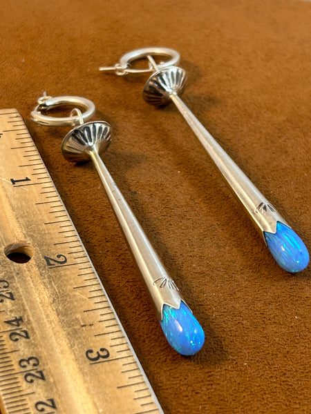 Blue Opal Blossom Earring by Gloria Sawin and John Hull (Copy)