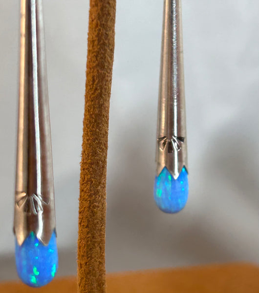 Blue Opal Blossom Earring by Gloria Sawin and John Hull (Copy)