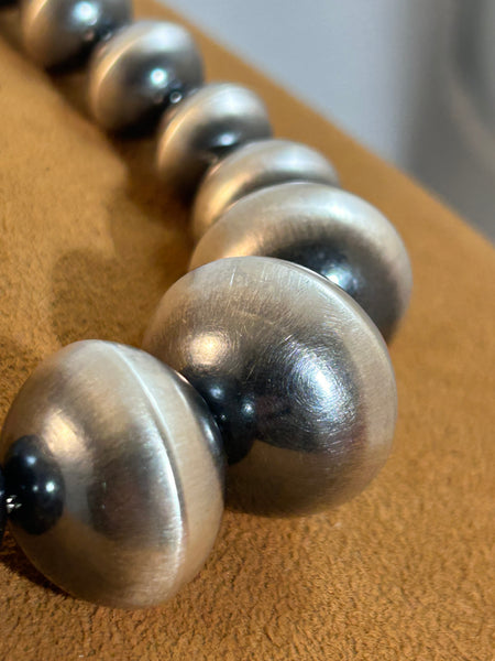 21 Inch Navajo Pearl Graduated Necklace by Ruby Haley