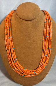 Ten Strand Coral Necklace by Alfred Lee Senior and Junior