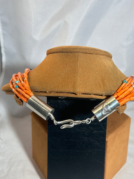 Ten Strand Coral Necklace by Alfred Lee Senior and Junior
