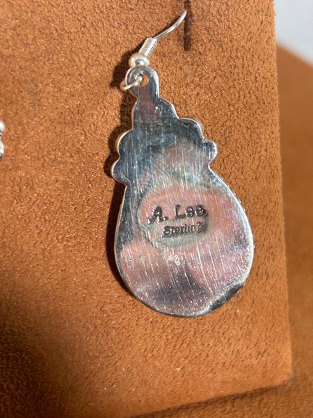 Onyx Teardrop Earrings by Alfred Lee Sr. And Jr