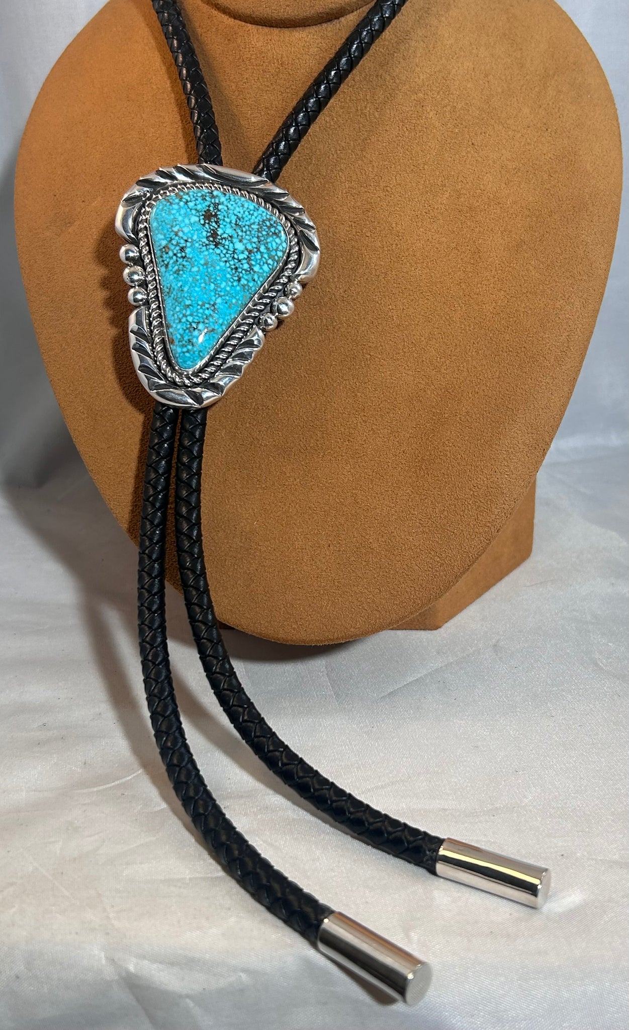 Turquoise Bolo by Alfred Lee Senior and Junior