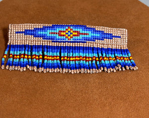 Classic Rug Design Beaded Barrette by Pamela Chappell