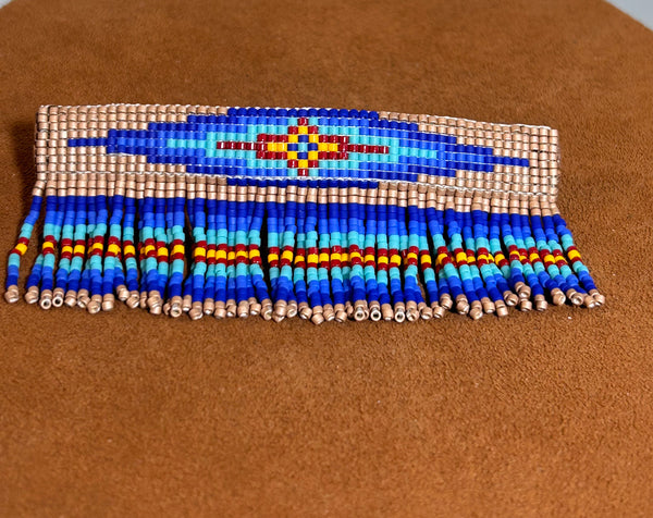Classic Rug Design Beaded Barrette by Pamela Chappell