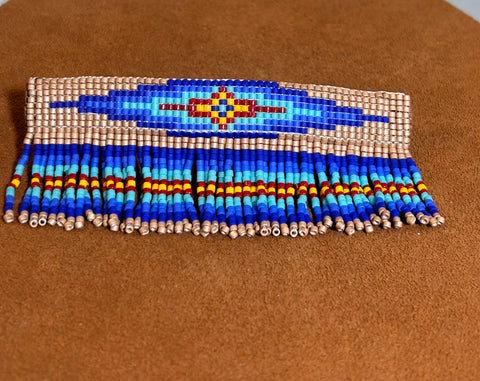 Classic Rug Design Beaded Barrette by Pamela Chappell