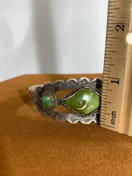 Green Turquoise Vintage Cuff