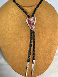 Purple Spiny Oyster Bolo Tie by Marie Jackson