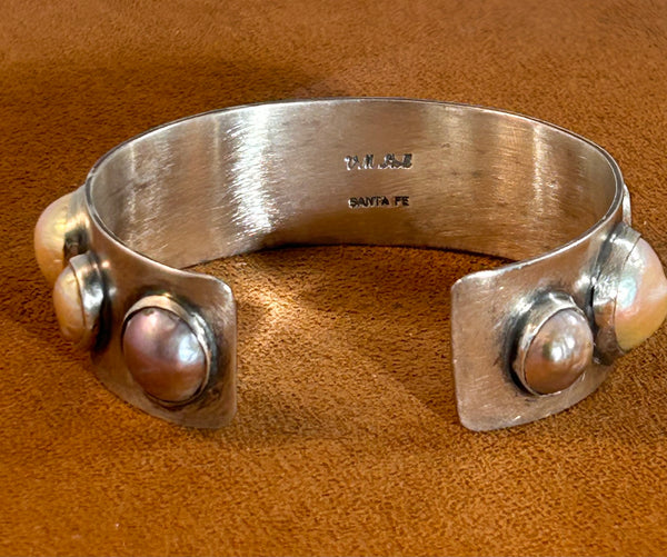 On a Bedrock of Pearl Cuff by Victoria Maase Stoll