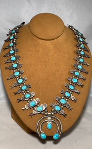 Box and Bow Squash Blossom Necklace (1930s)