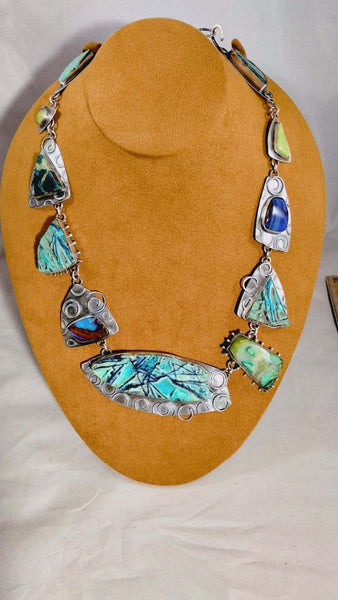 Blue Green Necklace by Victoria Maase Stoll