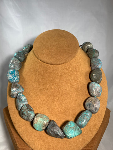 Turquoise Nugget Necklace by Lorraine Lucero