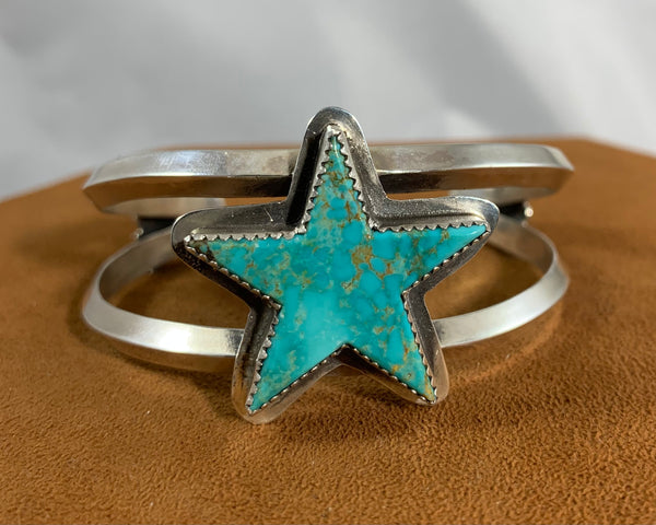 Turquoise Star Cuff by Emily Peck