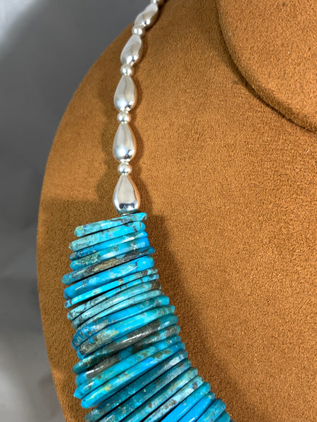 Tab Kingman Turquoise Necklace by Kevin Ray Garcia