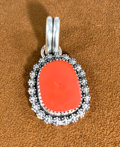 Orange Rosarita Pendant by Emily Peck