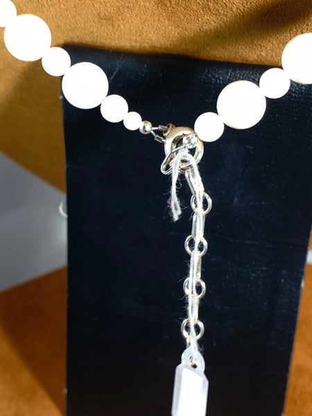 Long White Coral Necklace by Gloria Sawin Fine Jewelry
