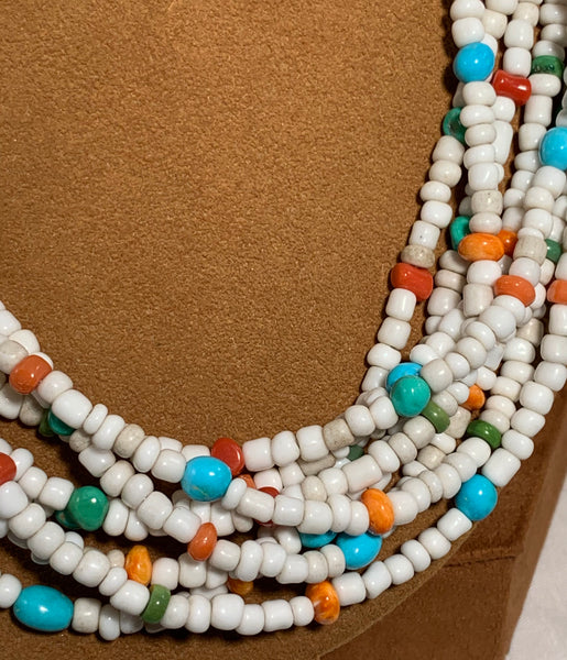 Multi-Stone Howlite Necklace by Don Lucas