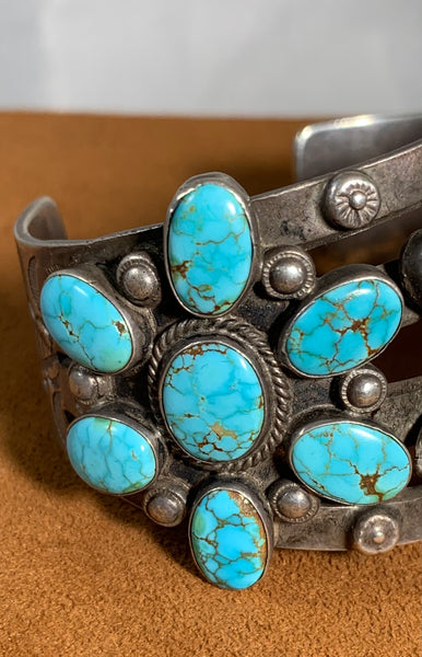 Vintage # 8 Turquoise Cuff (1940s)