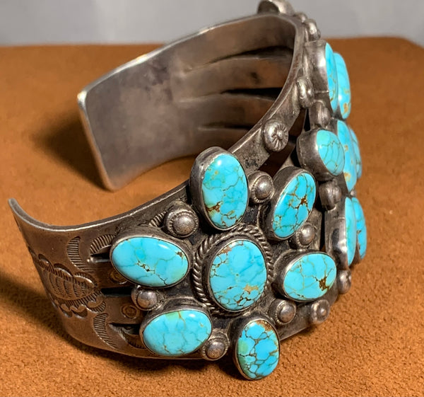 Vintage # 8 Turquoise Cuff (1940s)