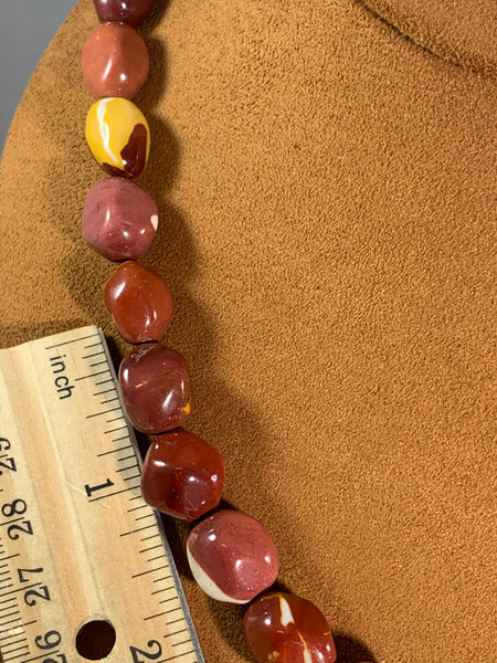 Mookaite Bead Necklace by Sterling Buffalo