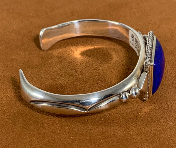 Lapis Sterling Silver Cuff by Albert Lee