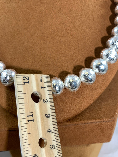 Textured Bead Necklace by Al Joe
