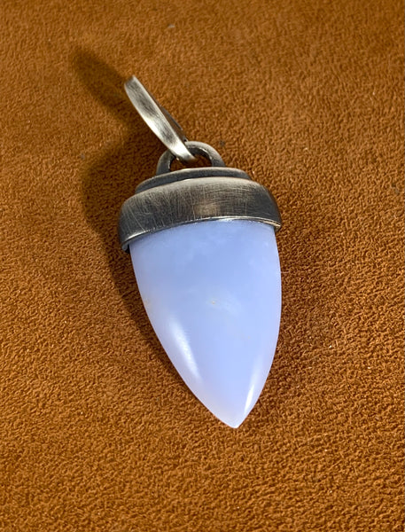 Chalcedony Tip Pendant by Gloria Sawin