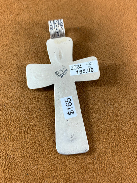 Turquoise Cross Pendant by Don Lucas