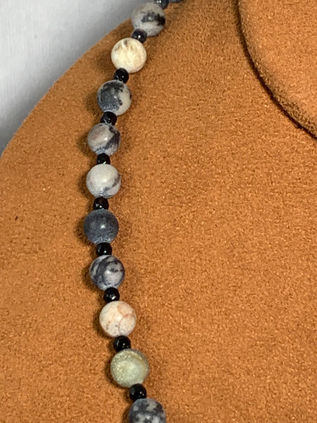 Marble Jasper Bead Necklace by Gloria Sawin Fine Jewelry