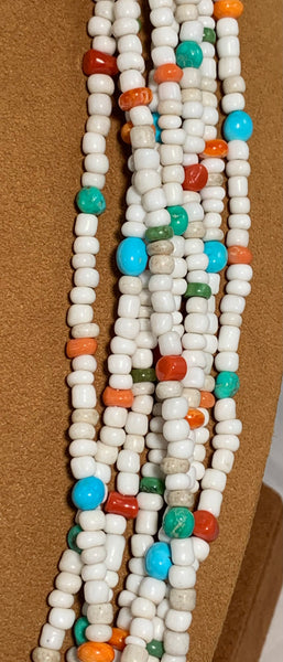 Multi-Stone Howlite Necklace by Don Lucas