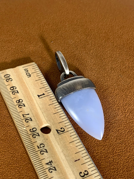 Chalcedony Tip Pendant by Gloria Sawin