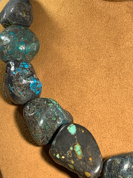 Turquoise Nugget Necklace by Lorraine Lucero