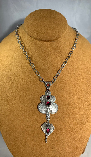 Garnet Necklace by Teresa Archibeque