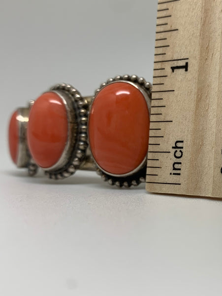 Pink Orange Coral Cuff by Don Lucas