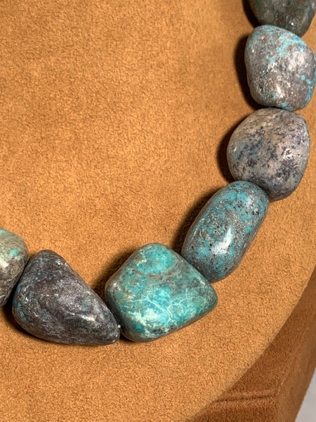 Turquoise Nugget Necklace by Lorraine Lucero