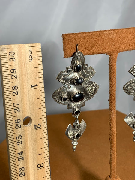 Hematites Earrings by Teresa Archibeque