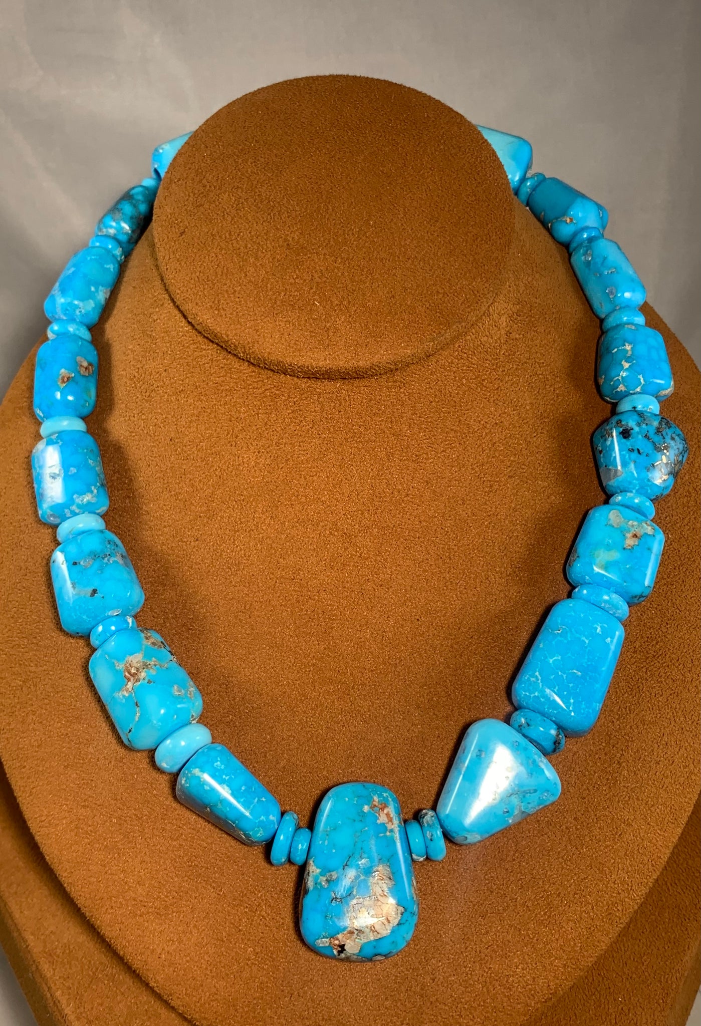 Kingman Turquoise Necklace by Bruce Eckhardt