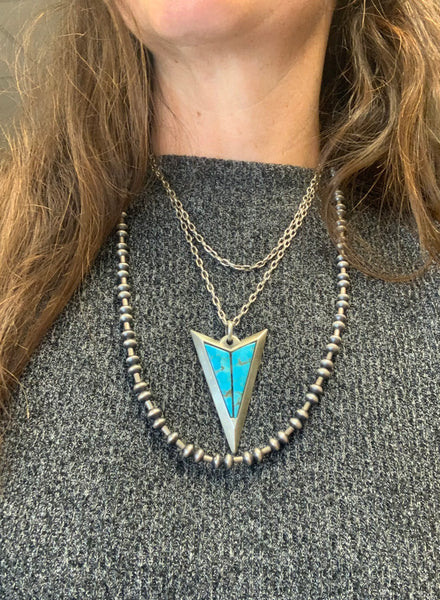 Turquoise Arrow Necklace by Dennis Hogan