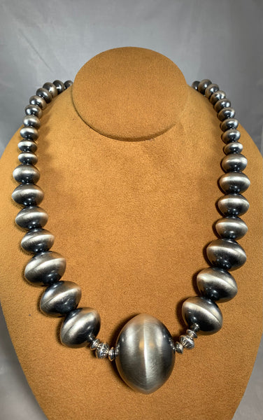 25” Inch Navajo Bead Necklace by Ruby Haley