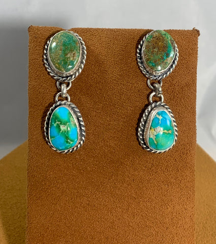 Turquoise Drop Earrings from First American Traders