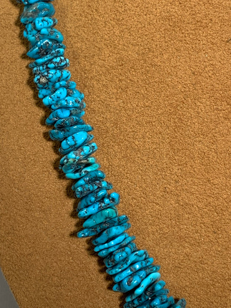 Lone Mountain Turquoise 28” Necklace by Kevin Ray Garcia