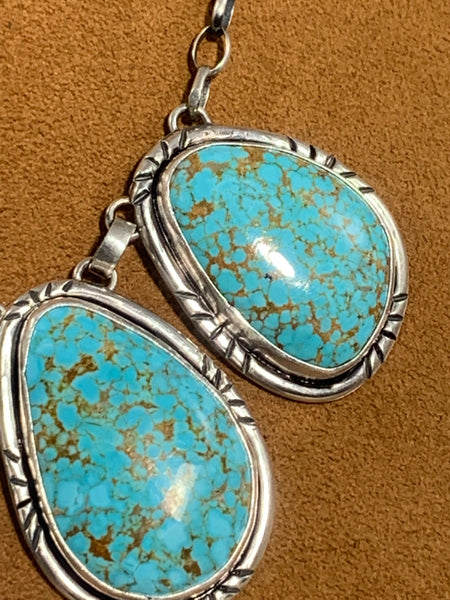 Large Stone #8 Turquoise Necklace by First American Traders